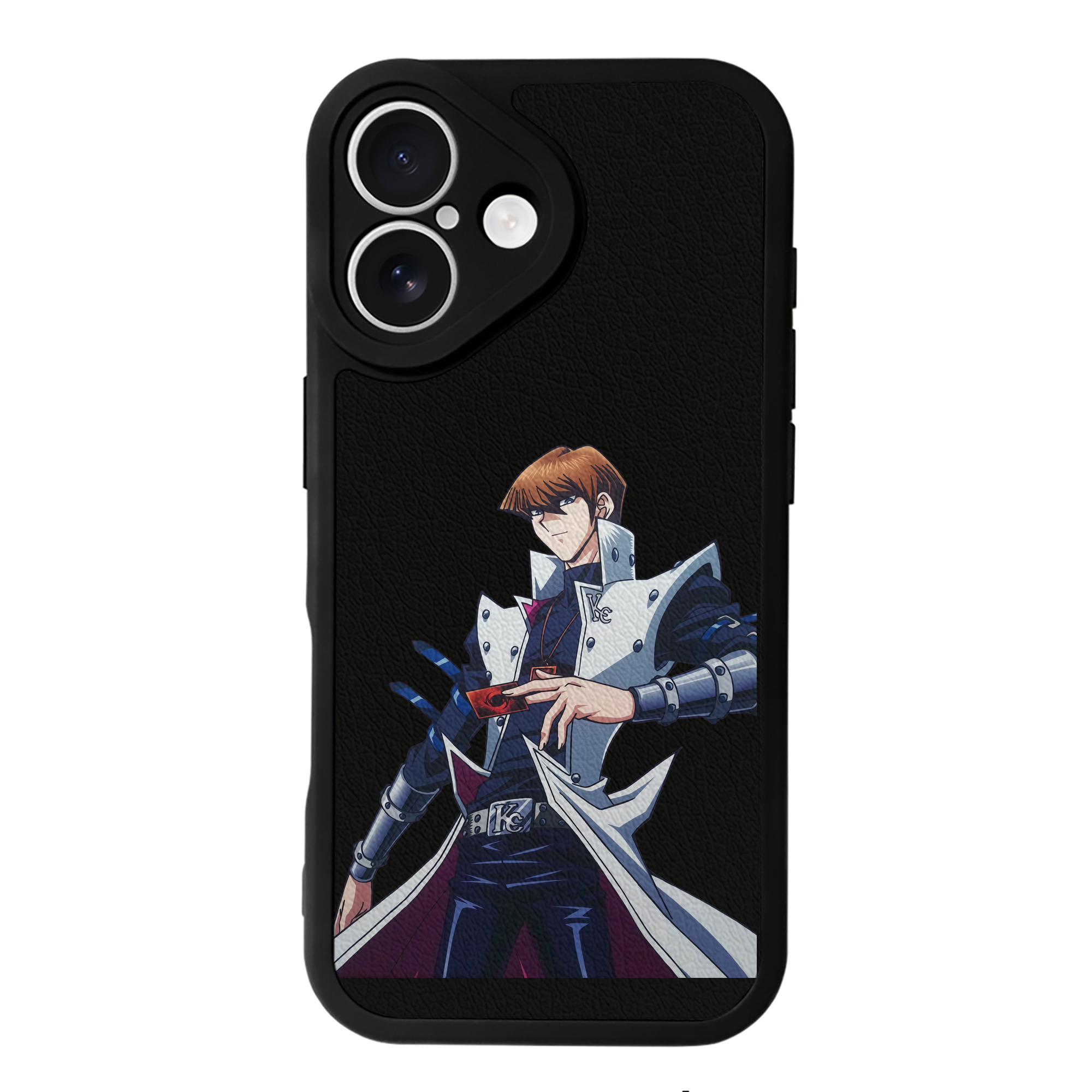 （画像用） 遊☆戯☆王 Yu-Gi-Oh! 【iPhone 16シリーズ対応】シリコンスマホケース（レザー調） 材質：シリコン